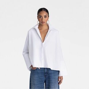 NWT KBB by Kahkana White Button Down Women's Shirt - M